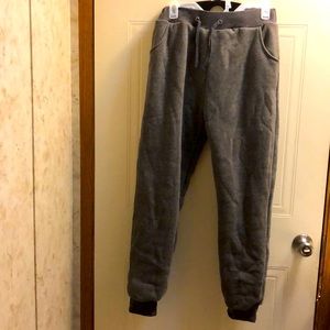 Gray sweatpants